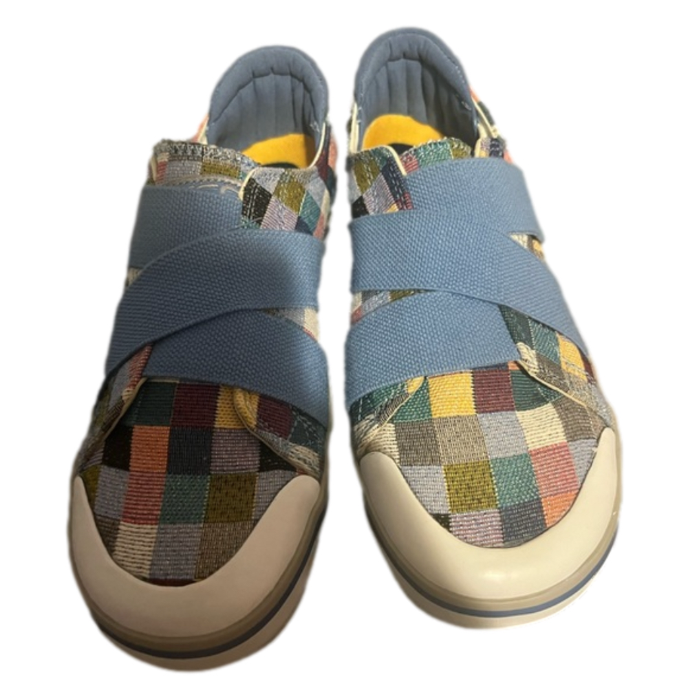 Keen Elsa lll Quiet Harbor Gore cross strap patchwork slip on shoes 7.5